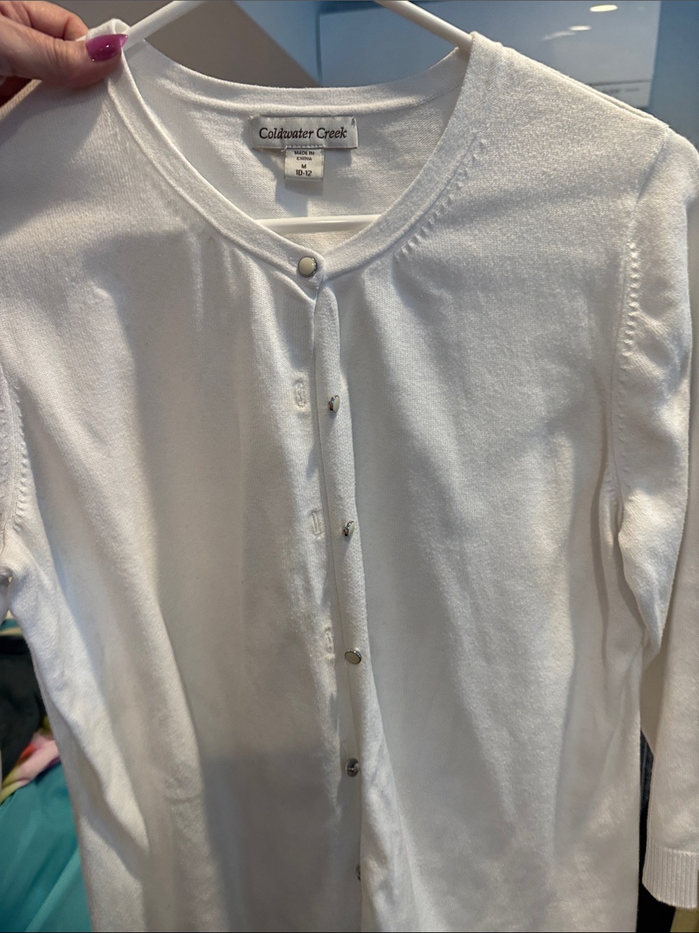 Coldwater Creek white cardigan